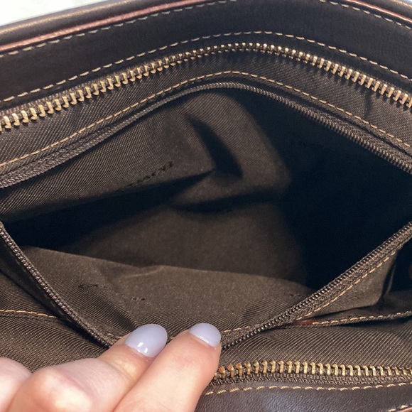 Coach Signature Print Canvas Satchel - Picture 8 of 12